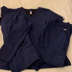 Scrub set. Top, pants and jacket